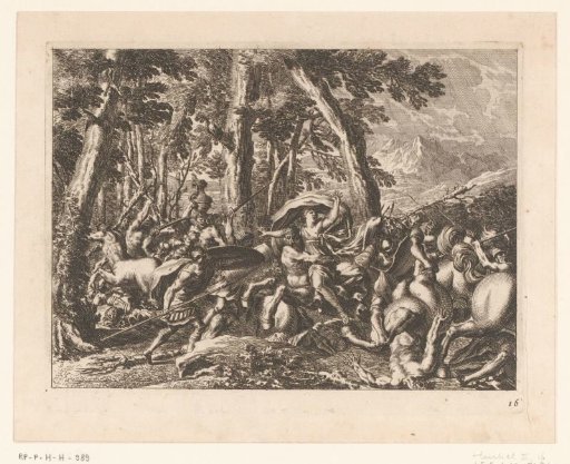 The Battle between the Lapiths and the Centaurs