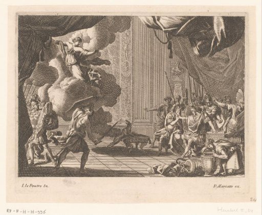 Aegeus Recognizes His Son Theseus