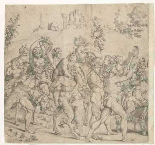 Triumph of Bacchus, Middle Plate