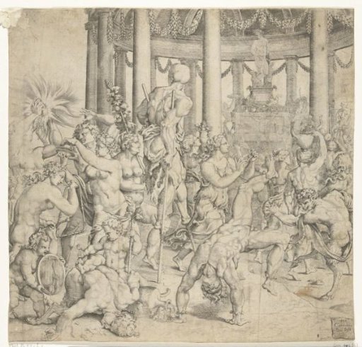 Triumph of Bacchus, Right Plate
