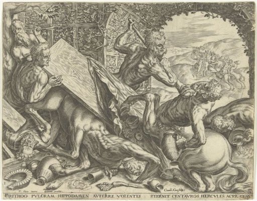 Hercules Prevents the Abduction of Hippodamia by the Centaurs