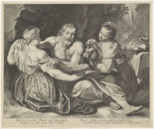Lot Drunk Led by His Daughters