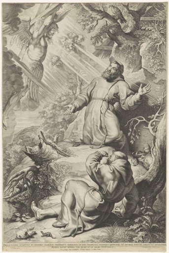 Saint Francis receiving the stigmata