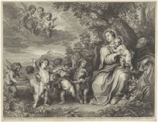 Rest on the Flight into Egypt with Dancing Angels