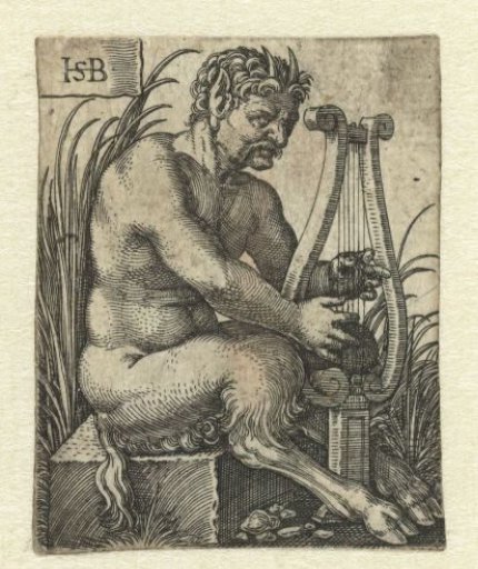 Satyr playing a lyre