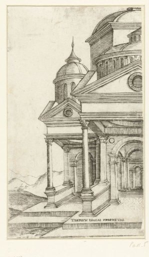 Part of the exterior of a classical temple