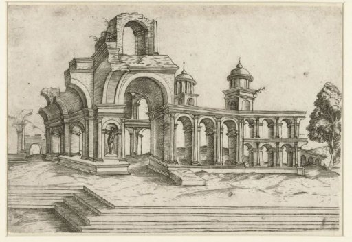 Ruined classical temple