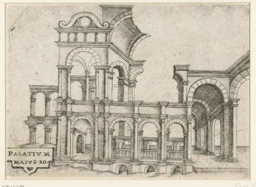 Ruined classical palace
