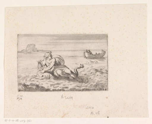 Arion rescued by a dolphin