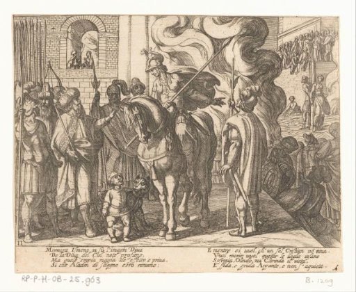 Illustration to Canto II of Tasso's 'Jerusalem Delivered'