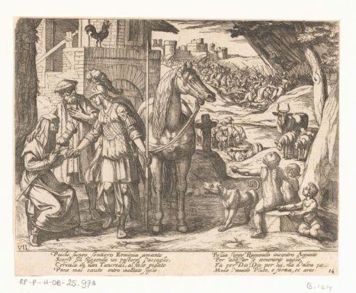Illustration to Canto VII of Tasso's 'Jerusalem Delivered'