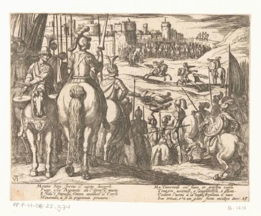 Illustration to Canto VI of Tasso's 'Jerusalem Delivered'