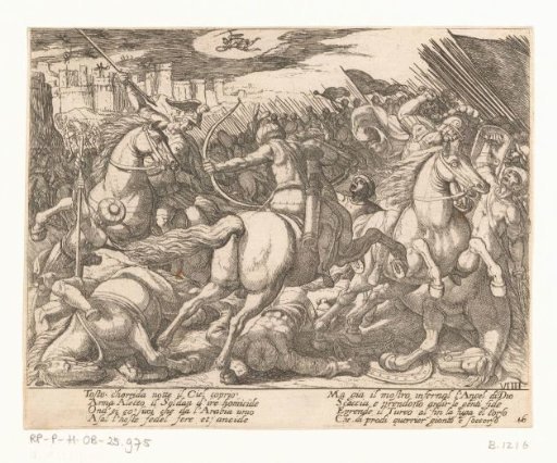 Illustration to Canto IX of Tasso's 'Jerusalem Delivered'