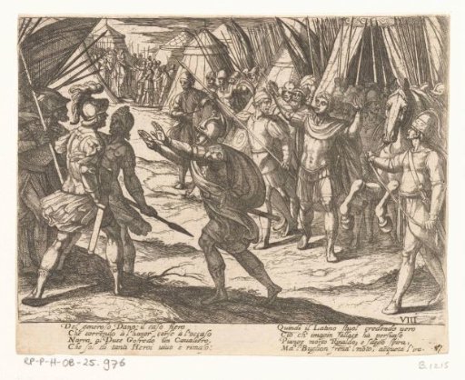 Illustration to Canto VIII of Tasso's 'Jerusalem Delivered'