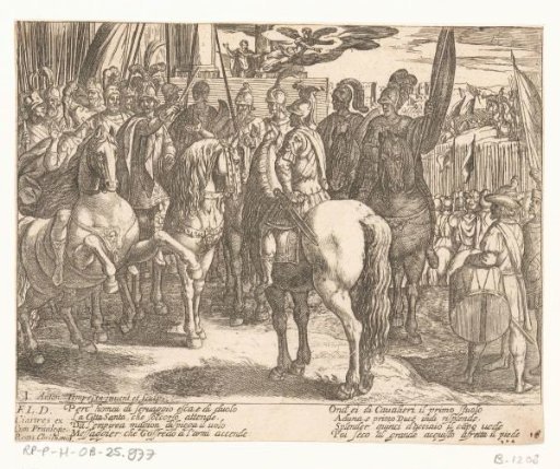 Illustration to Canto I of Tasso's 'Jerusalem Delivered'