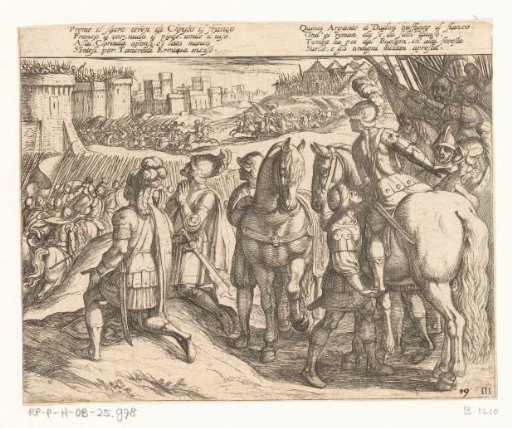 Illustration to Canto III of Tasso's 'Jerusalem Delivered'