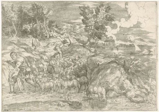 Landscape with a Flute-Playing Shepherd