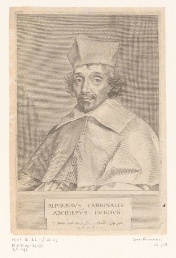 Portrait of Alphonse Louis du Plessis de Richelieu, Archbishop of Lyon