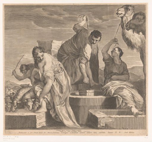 Jacob giving the flock of Rachel to drink