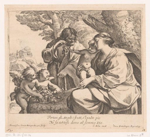 Holy Family with Putti and Grapes