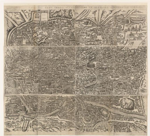 Map of Rome during the time of Emperor Augustus