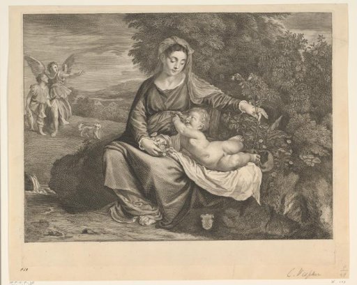 Mary with Child and Tobias and the Angel