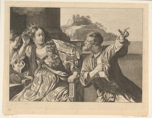 Queen Semiramis hears news of the Babylonian revolt