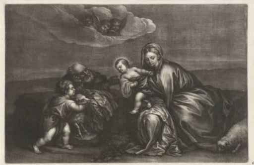 The Holy Family with John the Baptist in a Landscape