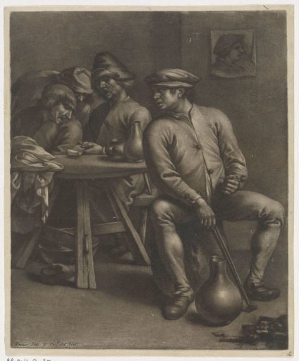 Men singing in a tavern