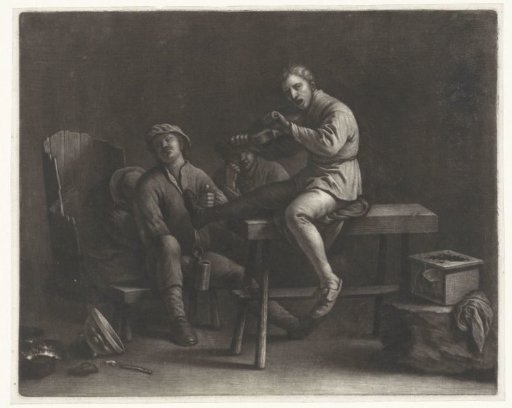 Violin player in a tavern