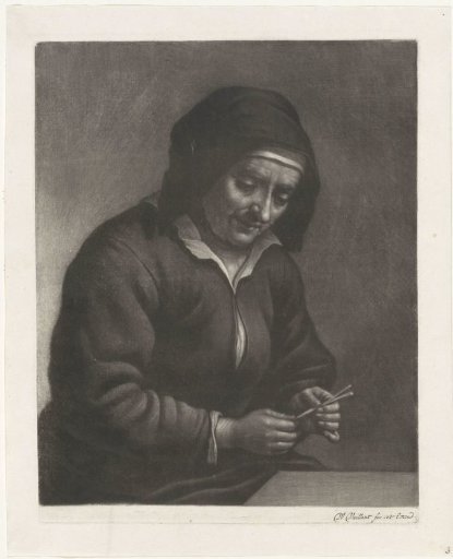 A Woman at a Table