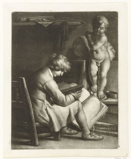 Boy in a studio