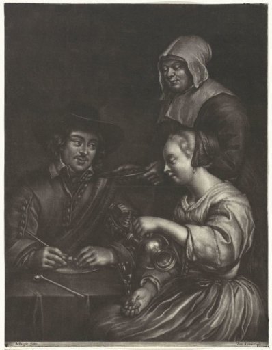 Man and Woman at a Table