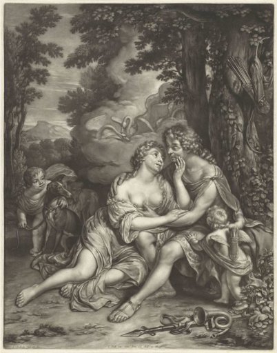 Venus Detains Adonis from the Hunt