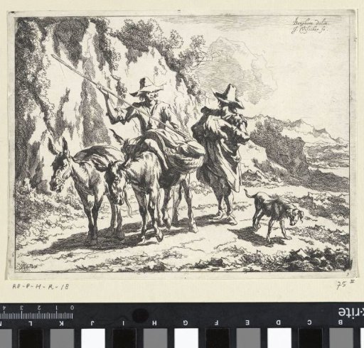 Shepherd in Conversation with a Young Shepherd on a Donkey
