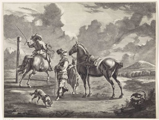 Landscape with Two Horses
