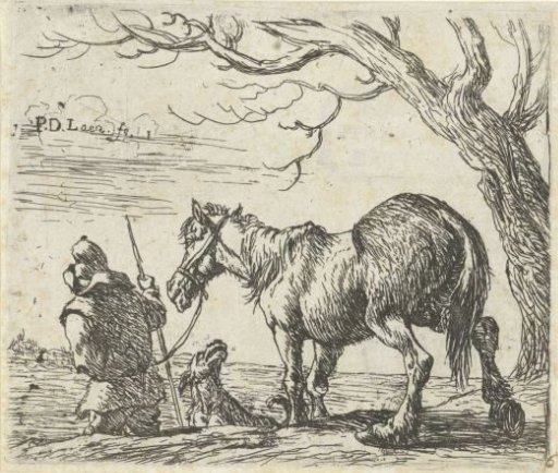 Peasant with a horse