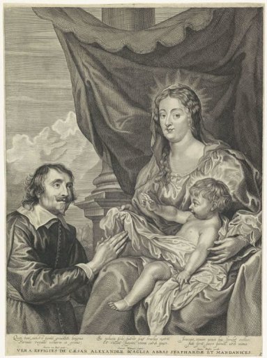 Mary and the Christ Child Adored by Cesare Alessandro Scaglia