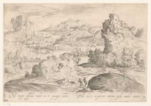 Landscape with Marching Soldiers