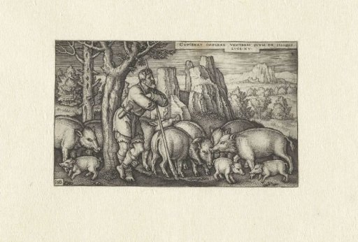 The Prodigal Son Tending Swine