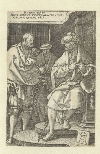 David Tears His Mantle