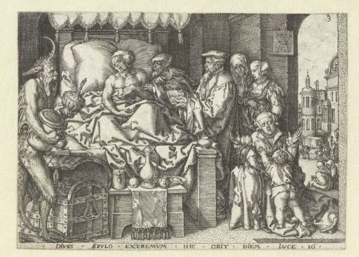 The Rich Man on His Deathbed