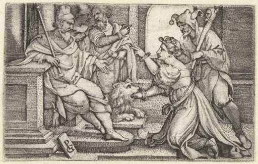Woman Declaring Her Innocence Under Oath