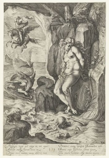 Perseus frees Andromeda
