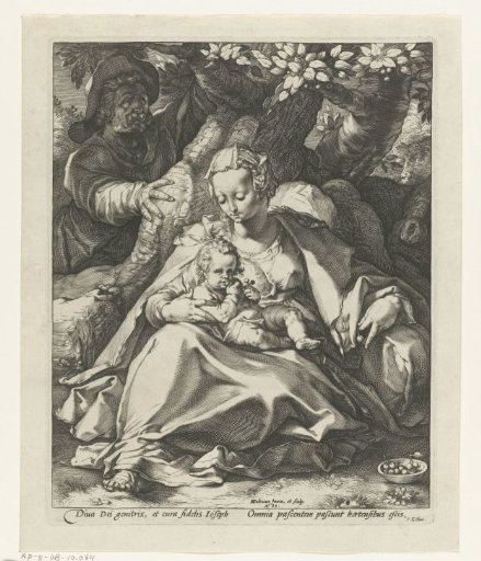Holy Family under the cherry tree