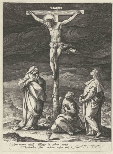 Crucifixion with Mary, Mary Magdalene, and John