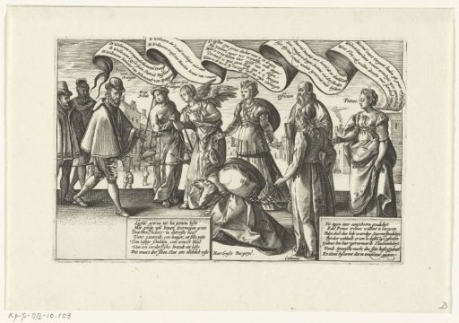 The Haarlem burghers ask William of Orange for help