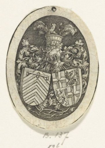 Coat of arms of the Van Schooten and Van Egmond families