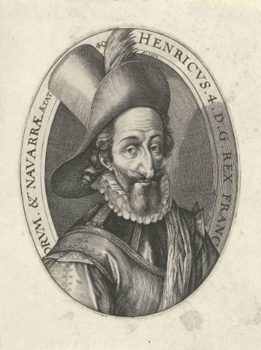 Portrait of Henry IV, King of France, at the age of 40