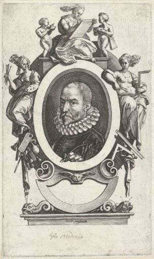Portrait of the artist Jan van der Straet (Johannes Stradanus)